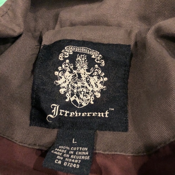 Irreverent Men’s Dark Green Jacket - Picture 3 of 3